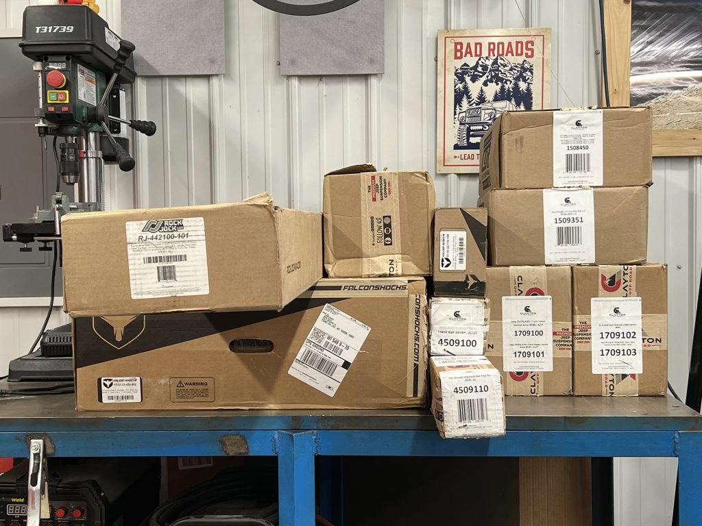 The Clayton lift kit comes well boxed